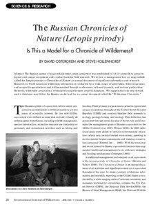 SCIENCE & RESEARCH  The Russian Chronicles of