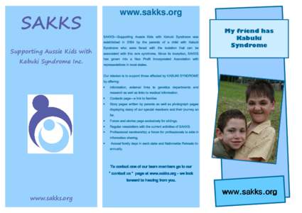 www.sakks.org  SAKKS SAKKS—Supporting established