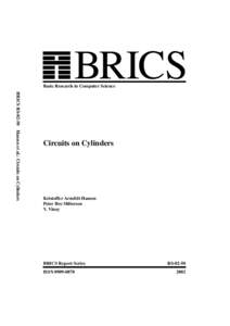 BRICS  Basic Research in Computer Science BRICS RSHansen et al.: Circuits on Cylinders  Circuits on Cylinders