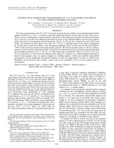 The Astrophysical Journal, 504:L11–L15, 1998 September 1 q[removed]The American Astronomical Society. All rights reserved. Printed in U.S.A. INFRARED SPACE OBSERVATORY1 MEASUREMENTS OF A [C ii] 158 MICRON LINE DEFICIT IN