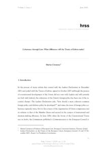 Volume 3, Issue 1  June 2008 hrss hamburg review of social sciences