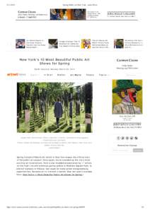 Vorschau von „Spring Public Art New York - artnet News“