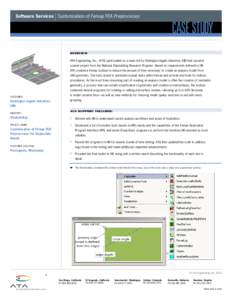 |  Software Services Customization of Femap FEA Preprocessor Case Study Overview
