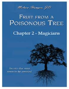 Microsoft Word - Fruit From a Poisonous Tree - Magician's Cover - 2