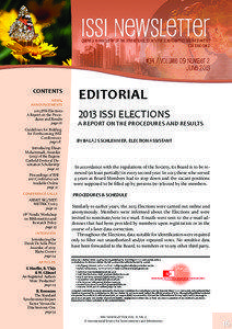 quaterly e-newsletter of the international society for scientometrics and Informetrics ISSN[removed]