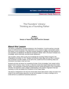 Microsoft Word - The Founders Lesson Plan.doc