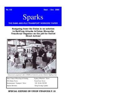 No.133  Sept. - OctSparks THE RANK-AND-FILE TRANSPORT WORKERS’ PAPER