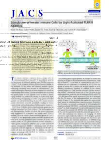 Communication pubs.acs.org/JACS Open Access onStimulation of Innate Immune Cells by Light-Activated TLR7/8