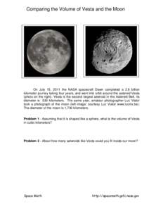 Vesta / Ceres / 4 Vesta / Asteroids / Dawn / Moon / Natural satellite / Vesta family / Planetary science / Spaceflight / Astronomy