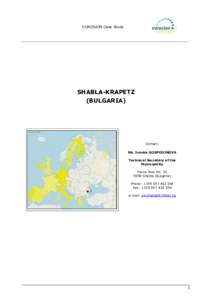 EUROSION Case Study  SHABLA-KRAPETZ (BULGARIA)  Contact: