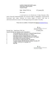 No.EDN-H(19)B[removed]HM-Promotion Directorate of Higher Education Himachal Pradesh Dated Shimla[removed], the  03rd January,2014
