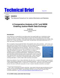 A Comparative Analysis of HL7 and NIEM: Enabling Justice-Health Data Exchange