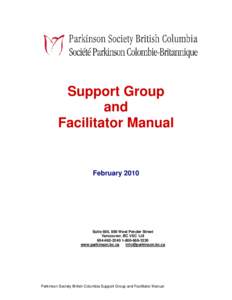 PSBC 2010 Support Group and Facilitator Manual