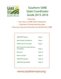 Southern SARE State Coordinator Guide[removed] •