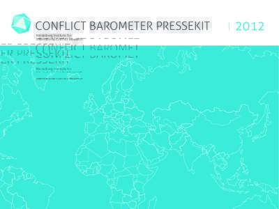 coNflict barometer PresseKit Heidelberg institute for international conﬂict research 2012