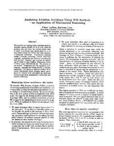 Analysing Aviation Accidents Using WB-Analysis: An Application of Multimodal Reasoning