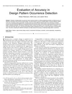 Computer programming / Observer pattern / Accuracy and precision / Design Patterns / Precision and recall / Singleton pattern / Object-oriented programming / Creational pattern / Pattern / Software design patterns / Statistics / Software engineering
