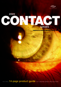 2009  CONTACT LENSES  Supplement to Australian Optometry October 2009