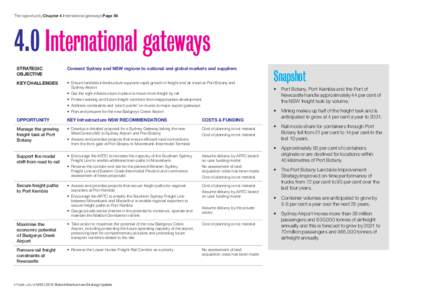 The opportunity Chapter 4 International gateways PageInternational gateways STRATEGIC OBJECTIVE