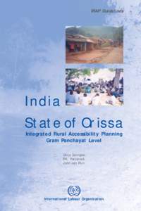 IRAP Guidelines  India State of Orissa Integrated Rural Accessibility Planning Gram Panchayat Level