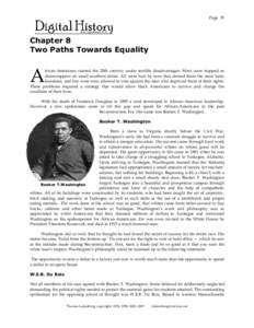 Page 35  Chapter 8 Two Paths Towards Equality  A