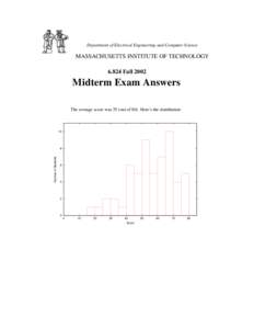 Department of Electrical Engineering and Computer Science  MASSACHUSETTS INSTITUTE OF TECHNOLOGYFallMidterm Exam Answers