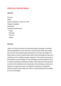 Microsoft Word - Lithium Ion Technical Manual2.doc