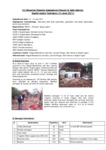 Primary Disaster Assessment Report