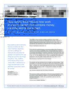 MetLife Foundation/Civic Ventures Encore Career Survey Flier