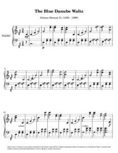 The Blue Danube Waltz Johann Strauss JrPIANO   43