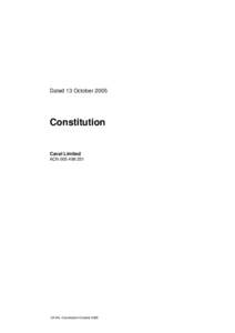 CAVAL - revised constitution
