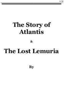 The Story of Atlantis &