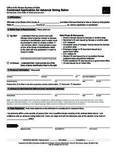 Reset  Print Office of the Kansas Secretary of State  Please complete the form, sign and send