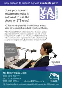 Does your speech impairment make it awkward to use the phone or STS relay?  V-A