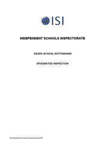 INDEPENDENT SCHOOLS INSPECTORATE  DAGFA SCHOOL NOTTINGHAM