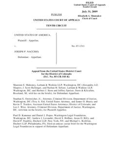 FILED United States Court of Appeals Tenth Circuit July 31, 2009 PUBLISH