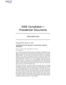 2009 Compilation— Presidential Documents PROCLAMATIONS Proclamation 8335 of January 6, 2009