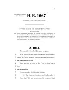 I  110TH CONGRESS 1ST SESSION  H. R. 1667