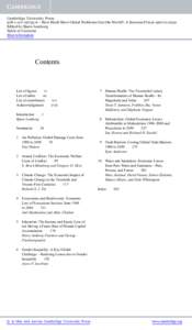 Cambridge University Press6 - How Much Have Global Problems Cost the World?: A Scorecard from 1900 to 2050 Edited by Bjørn Lomborg Table of Contents More information