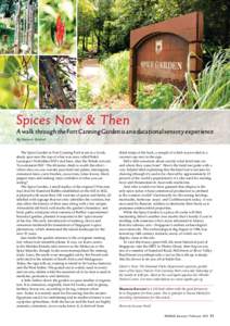 Spices Now & Then  A walk through the Fort Canning Garden is an educational sensory experience By Shannon Ravenel