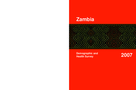 Zambia Demographic and Health SurveyFR211]