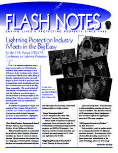 Flash Notes Winter/Spring 2009 S a v i n g  L i v es