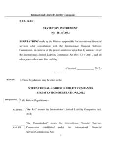 INTERNATIONAL FOUNDATIONS REGULATIONS, 2007