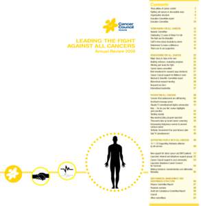 Contents  Leading the fight against all cancers Annual Review 2008