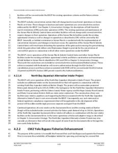 Public Draft, Bay Delta Conservation Plan: Chapter 4, Covered Activities and Associated Federal Actions
