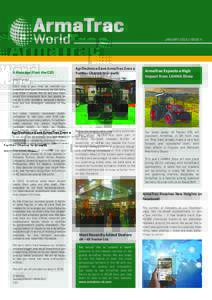 JANUARYISSUE 4  A Message From the CEO AgriTechnica Gave ArmaTrac Even a Further Chance to Growth