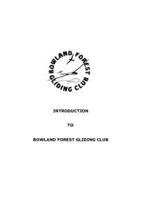 INTRODUCTION  TO BOWLAND FOREST GLIDING CLUB