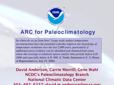 Paleoclimatology / Climate change / Pharmaceutical industry / Validity / Physical geography / Proxy / Climate / Data assimilation / Global climate model / Atmospheric sciences / Climatology / Meteorology