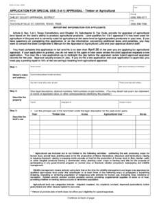 Microsoft Word - Application for Special Use Appraisal.doc