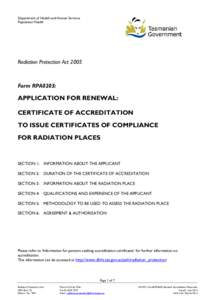 Radiation Protection Act 2005